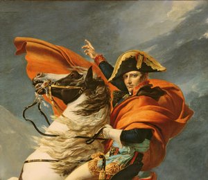 Napoleón cruzando los Alpes el 20 de mayo de 1800, 1803 (detalle)